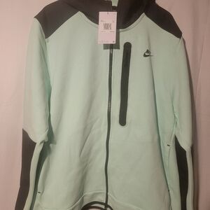 NIKE SPORTSWEAR TECH FLEECE WINDRUNNER FULL ZIP HOODIE 2XL DR6165-379 MINT